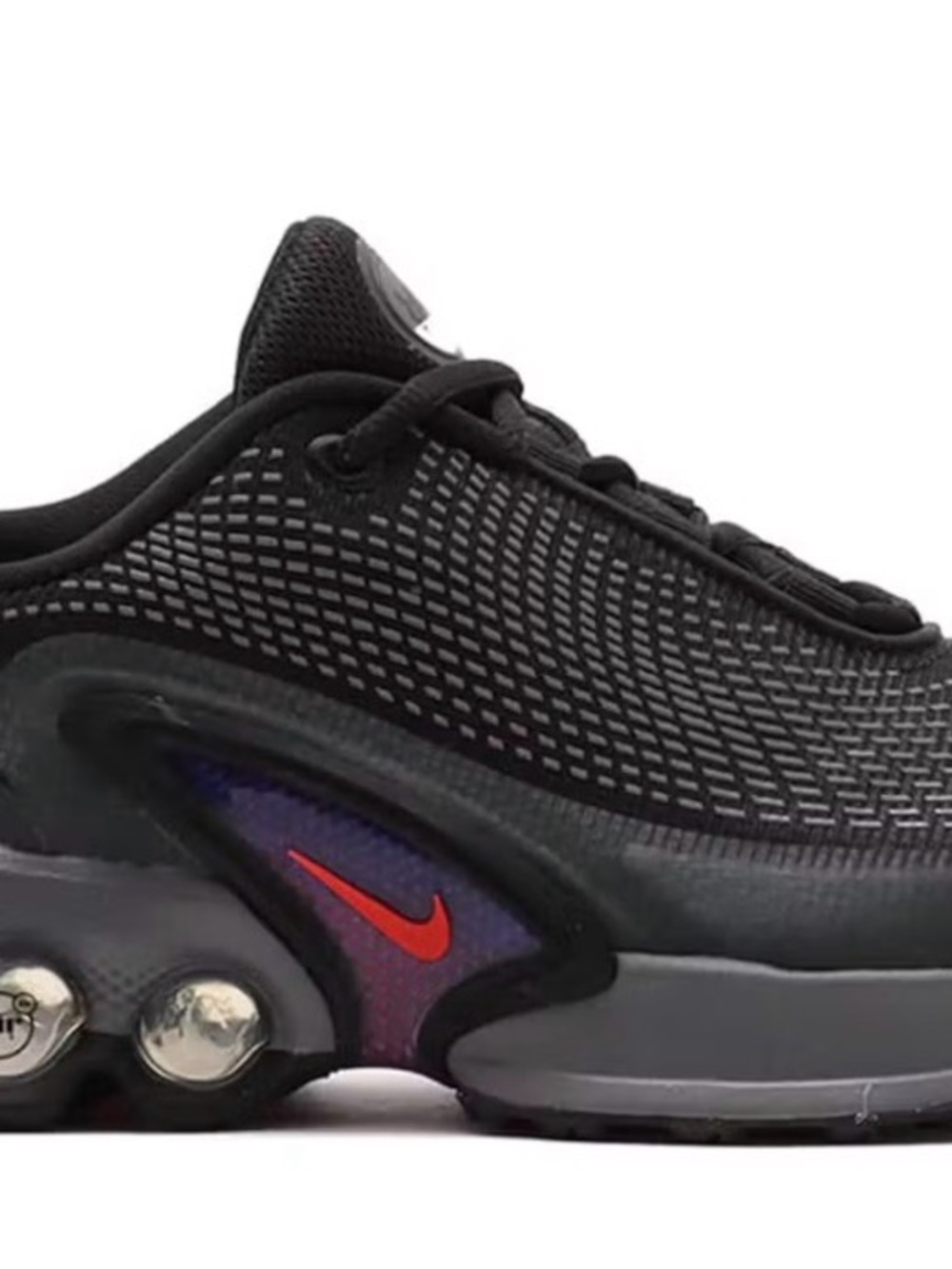 Nike Kids Black Sneakers with Red Swoosh